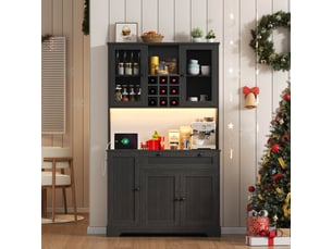 Vitrine coloris noir <strong>OOIILLEE</strong> <strong>Luxe haut de gamme</strong> - 105 cmx180 cm