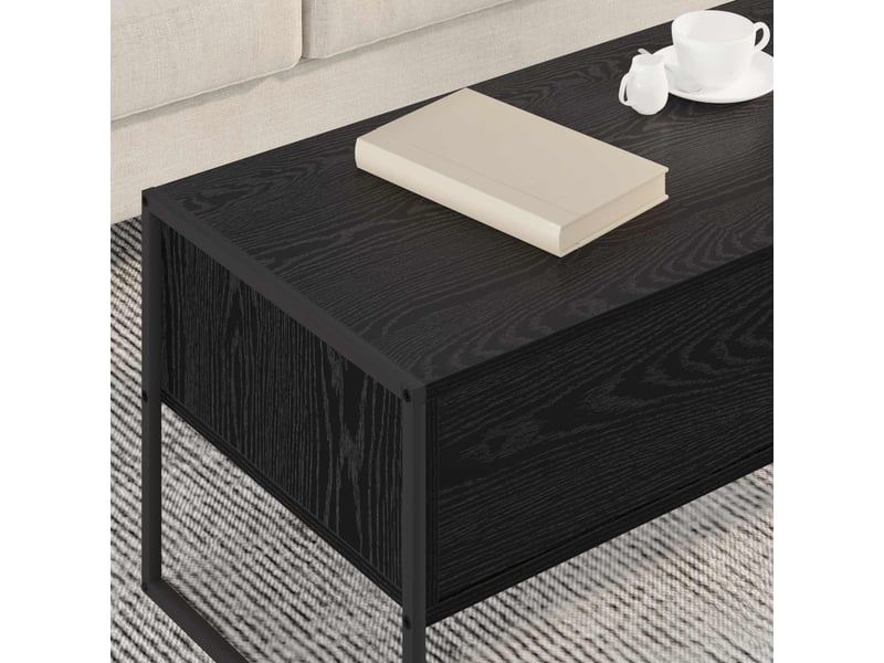  Table basse - table de salon - table à thé chêne noir 100 x 46 x 40 cm bois d'ingénierie  - Conforama D