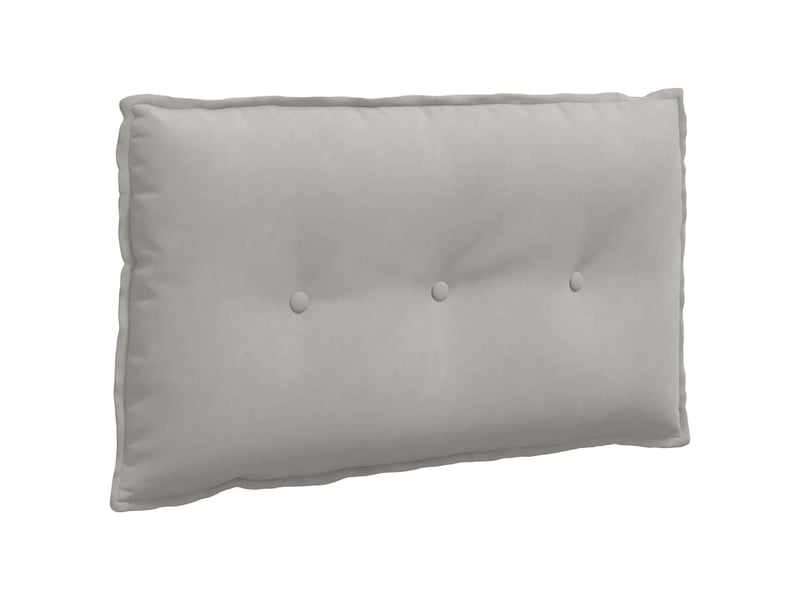  Coussin de dos, coussin de dossier gris clair 80 x 50 cm tissu en microfibre cf54685  - Conforama A