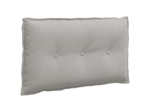 Coussin de dos, coussin de dossier gris clair 80 x 50 cm tissu en microfibre cf54685