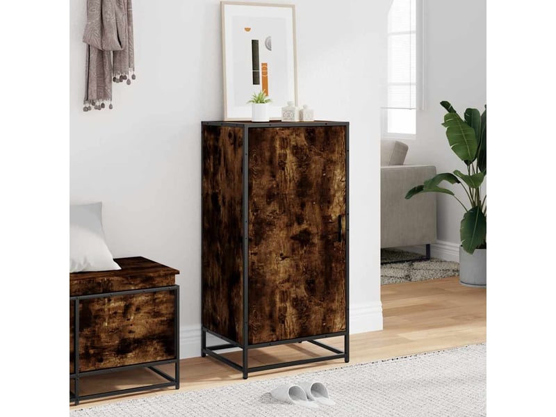  Étagère à chaussures chêne fumé 48x38x97,5 cm bois d'ingénierie shl1230  - Conforama C