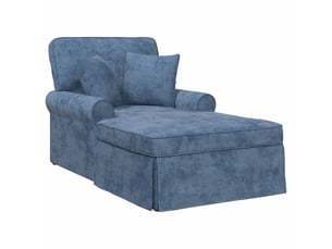 Fauteuil relax manuel VIDAXL  Polyester bleu