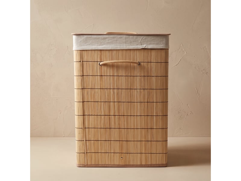  Panier à linge en bambou, 40 x 19 x 57 cm  - Conforama C