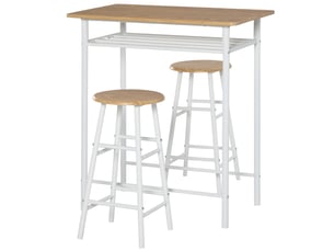 Ensemble table rectangulaire 2 chaise(s) 2 tabouret(s) inclu(s) <strong>STILVORA</strong> <strong></strong>