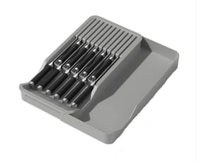 Porte-couteaux (gris), porte-couteaux, porte-couteaux de cuisine, rangement de couteaux, porte-couteaux de comptoir - conçu pour les cuisines, les hôt