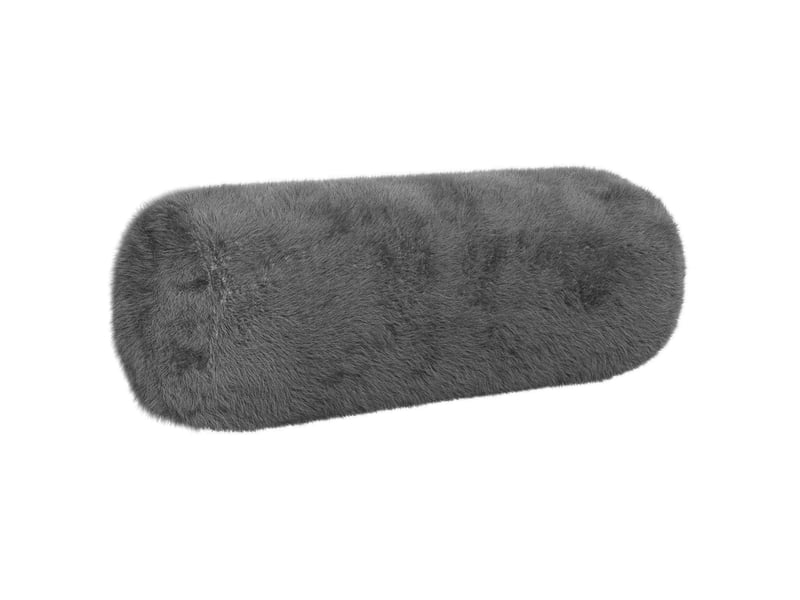 Lot de 6 housses de coussin heerlen gris foncé ø 15 x 40 cm cf49642 - Conforama C