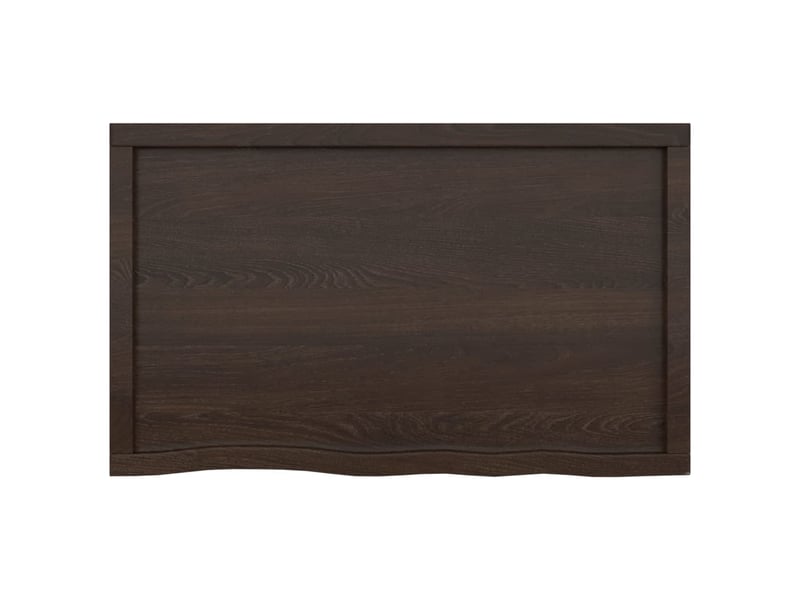  Comptoir de salle de bain, plan de travail marron foncé bois massif traité cf65868  - Conforama C