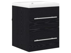 Meuble de lavabo de salle de bain, armoire de bain noir 42 x 39 x 52 cm cf65555