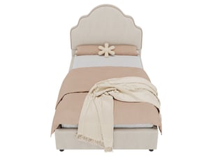 Lit simple 90x200 cm <strong>OKMYHOME</strong>  <strong></strong> coloris beige