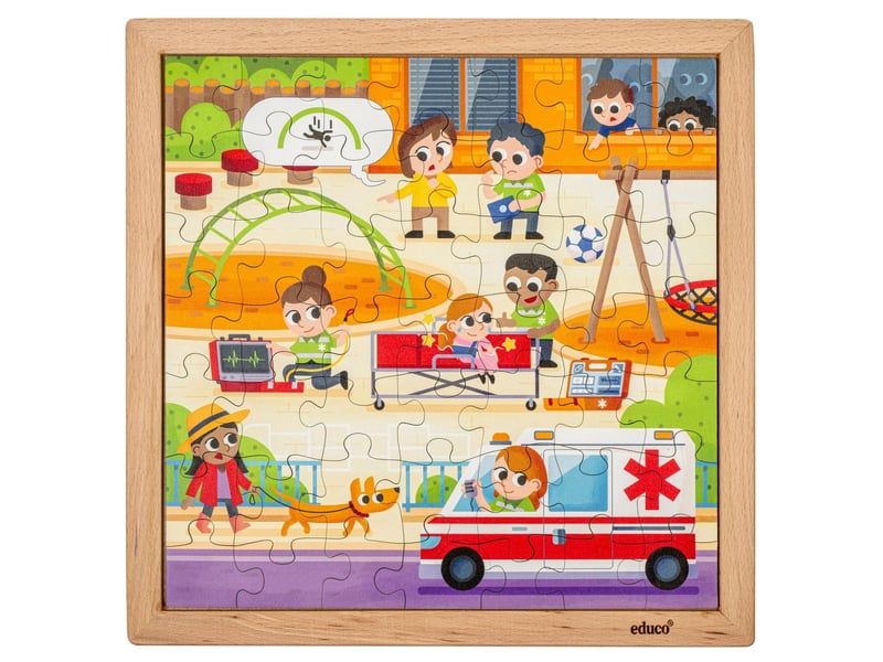 Educo services d'urgence - ambulance 49 pièces de puzzle 8719924067106 - Conforama B