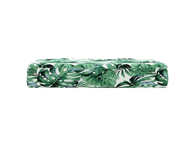  Coussin de palette, coussin de chaise, coussin de canapé à motif de feuilles 60x60x9,5 cm tissu cf55268  - Conforama D