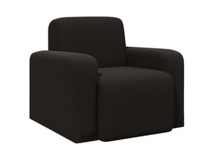 Fauteuil relax manuel VIDAXL  Tissu noir