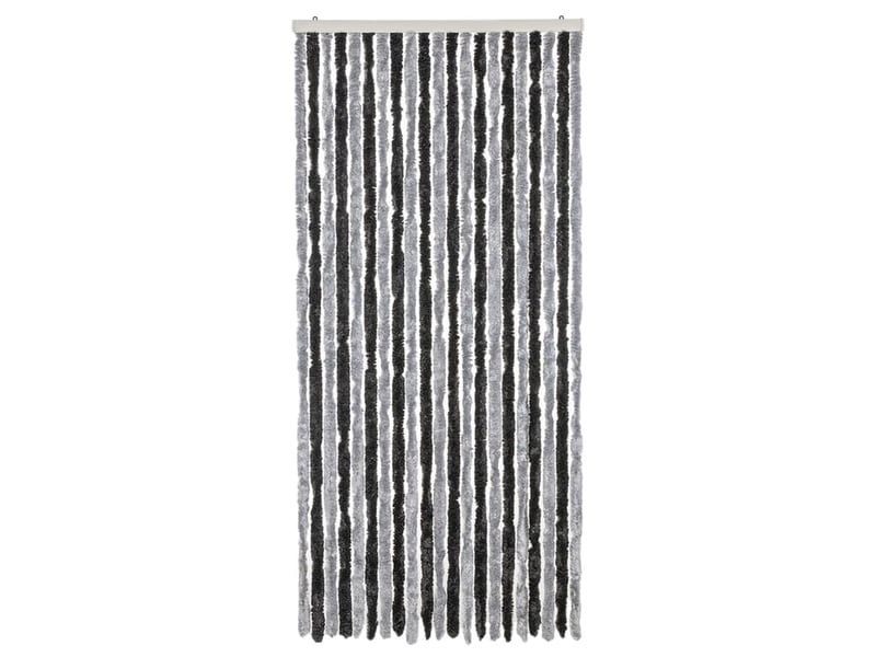  Rideau anti-mouches, moustiquaire gris et noir 90x220 cm chenille cf43551  - Conforama C