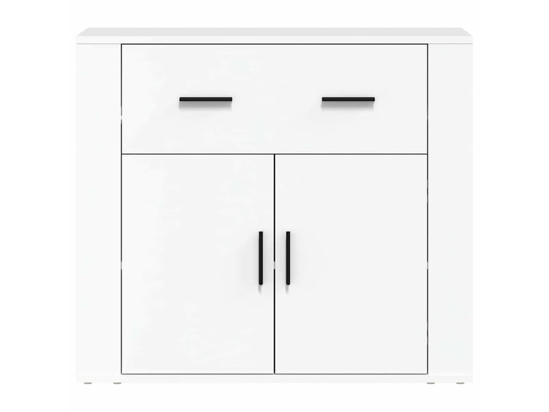  Buffet - bahut - meuble de rangement blanc 80x33x70 cm bois d'ingénierie  - Conforama C