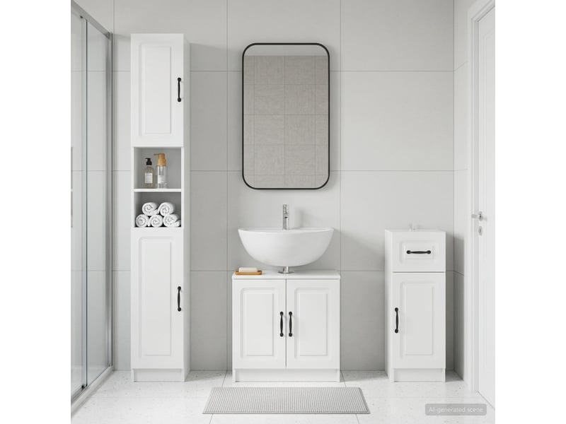  Ensemble de meuble de salle de bain 3 pièces utrecht cf63503  - Conforama B