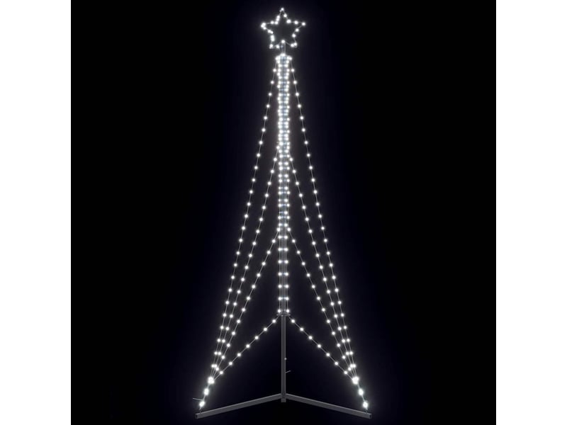 Sapin de noël, arbre de noël à led 483 led blanc froid 240 cm - Conforama B