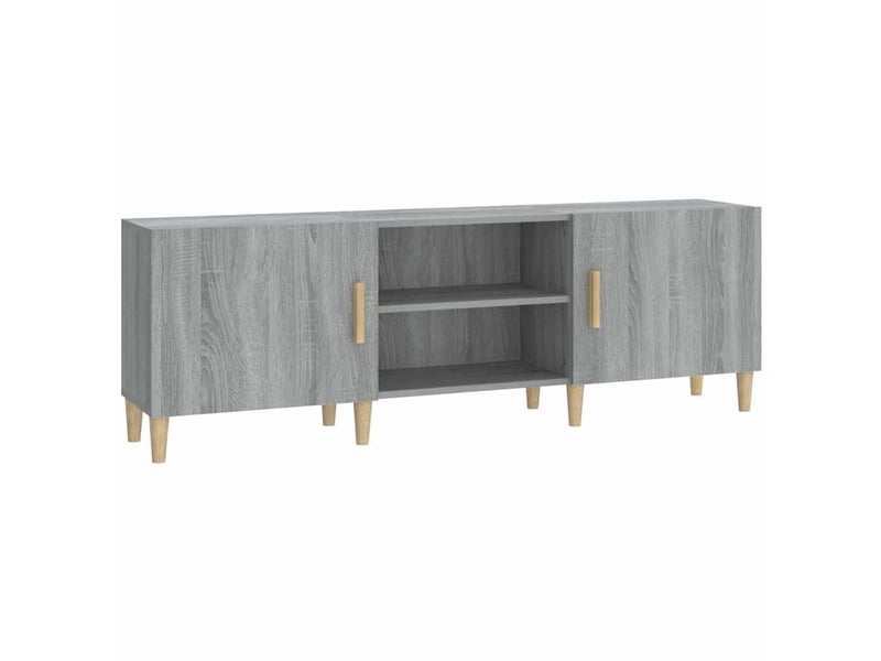  Meuble tv - banc tv - meuble de rangement sonoma gris 150x30x50 cm bois d'ingénierie  - Conforama A