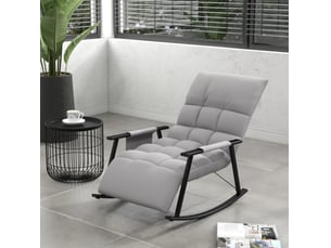 Pouf / repose pied VIVRYN gris