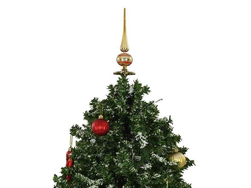  Sapin de noël - arbre de noël neigeux avec base de parapluie vert 170 cm  - Conforama D