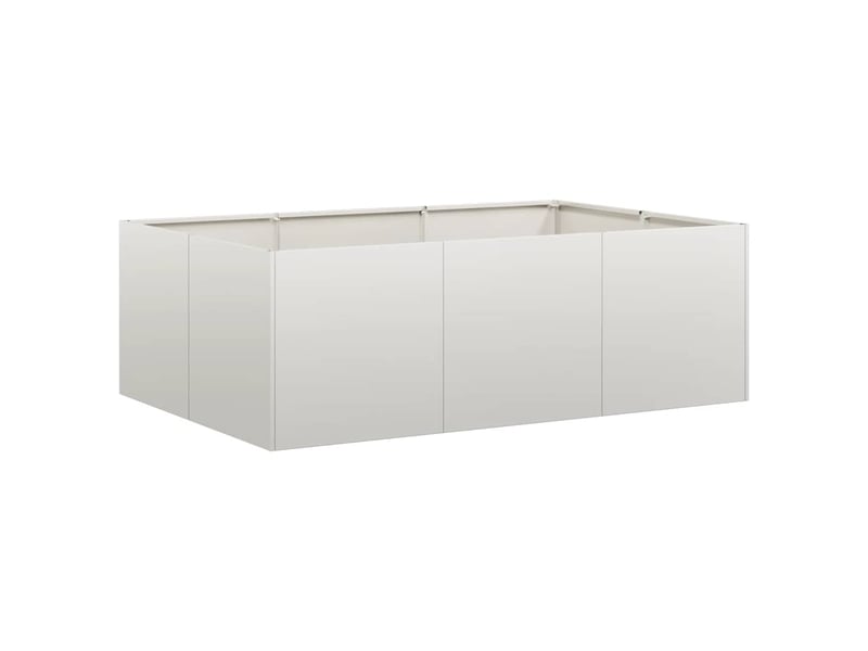  Jardinière - bac à fleurs 120x80x40 cm acier inoxydable  - Conforama A