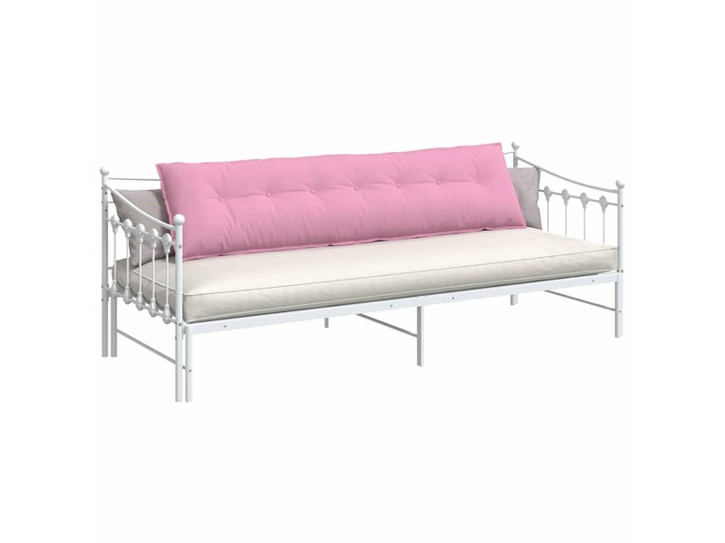 Coussin de dos, coussin de dossier rose 200 x 19 x 50 cm tissu cf54976 - Conforama C
