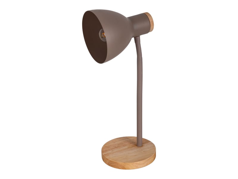  Naeve marie lampe de bureau marron 1xe14  - Conforama A