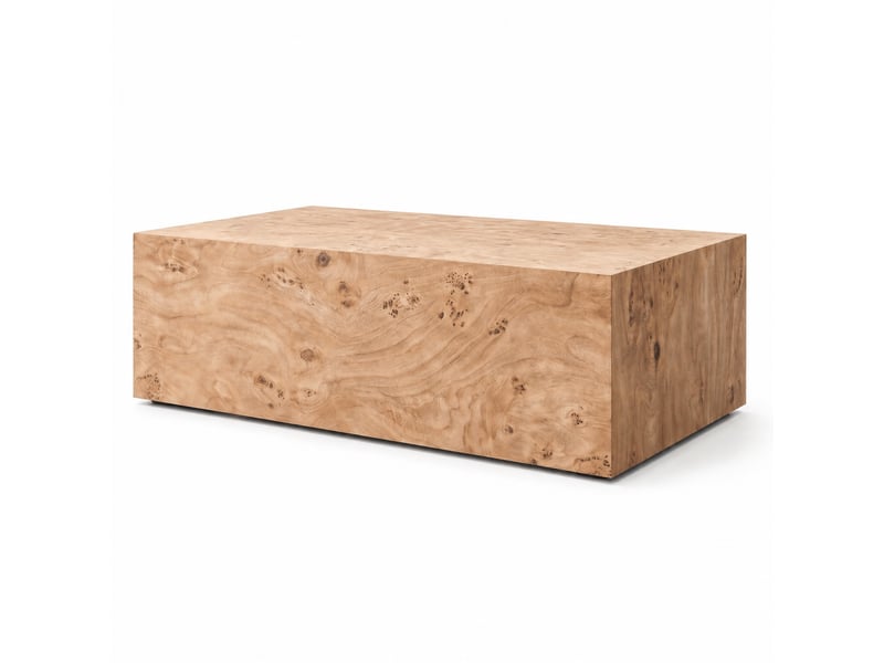  Table basse minimaliste en mdf coloris bois  - Conforama A