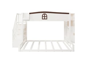 Lit mezzanine 90/140x190 cm LEYTN coloris blanc