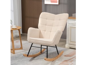 Pouf / repose pied <strong>MIVRAY </strong> <strong></strong> beige