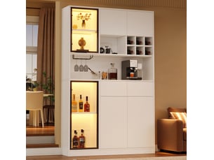 Vitrine coloris blanc <strong>WISHDOR</strong> <strong></strong> - 120 cmx200 cm