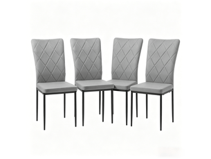 Chaises élégantes - lot de 4, polyvalentes: cuisine, salle à manger, salon, bureau, réception et attente