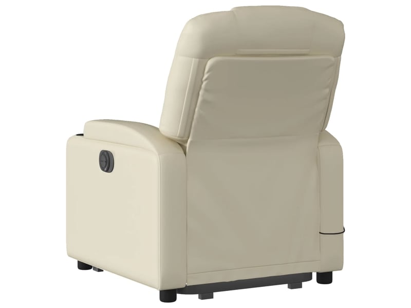  Fauteuil inclinable de massage, fauteuil relax crème similicuir shl86015  - Conforama E