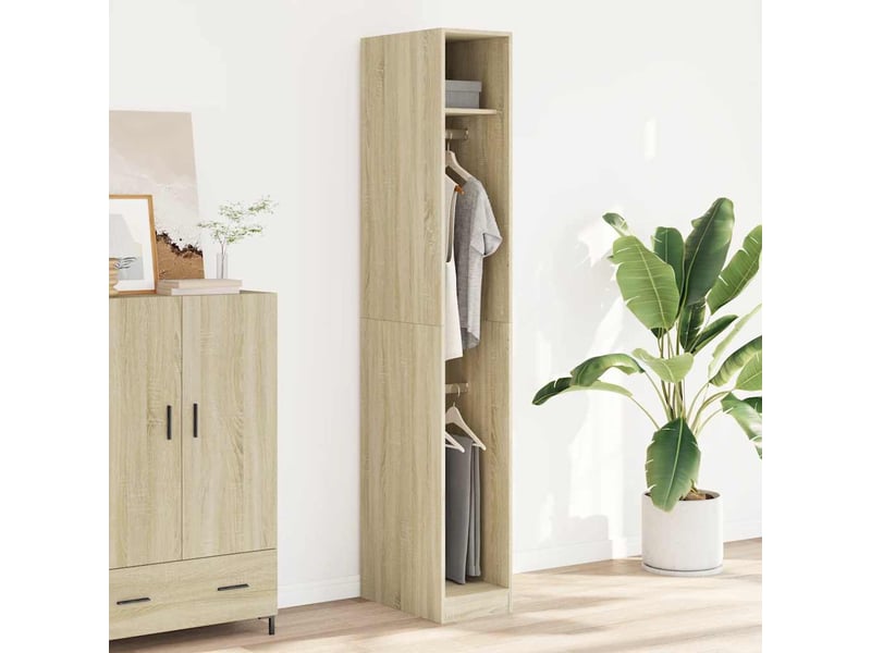  Garde-robe, armoire de rangement chêne sonoma 30x50x200 cm bois d'ingénierie shl16038  - Conforama C