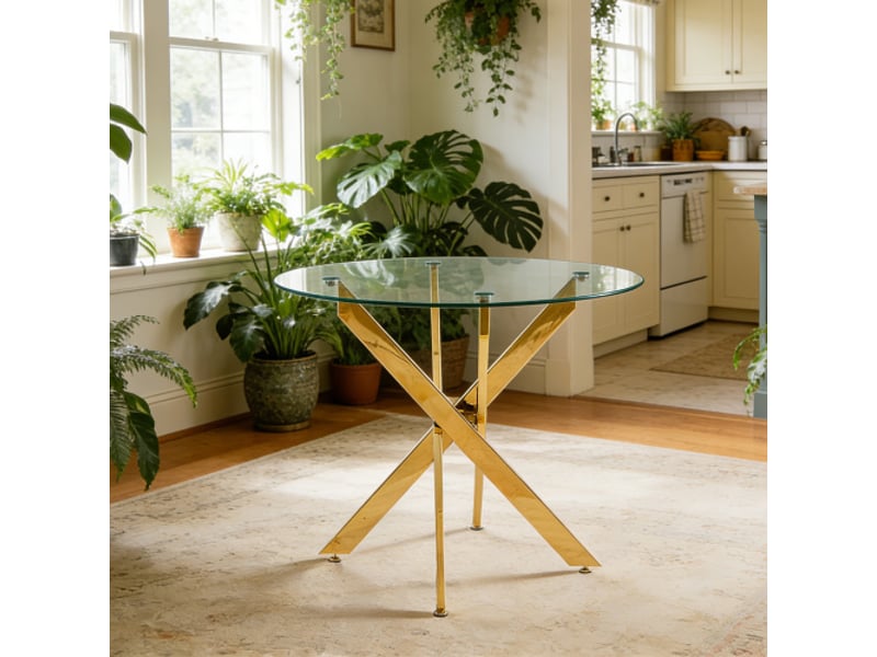  Ensemble salle à manger 5 pièces : table et 4 chaises – design moderne et élégant  - Conforama D