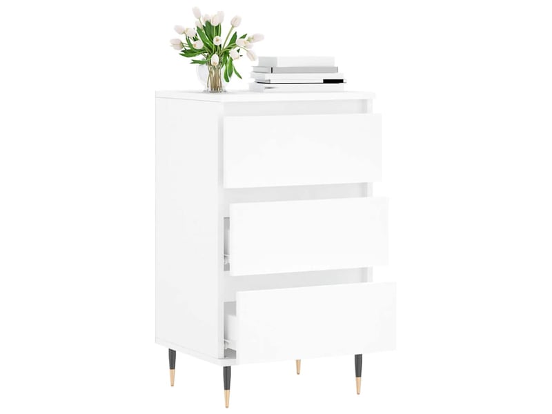 Buffet - bahut - meuble de rangement blanc 40x35x70 cm bois d’ingénierie  - Conforama D