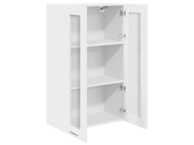 Meuble de rangement cuisine, armoire suspendue blanc 60x31x100cm bois d'ingénierie shl5908 - Conforama E