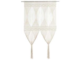 Rideau en macramé, rideau de porte 140x240 cm coton cf43854