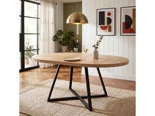 Table à manger extensible 100140 x 100 cm, 4 à 6 personnes, coloris chêne