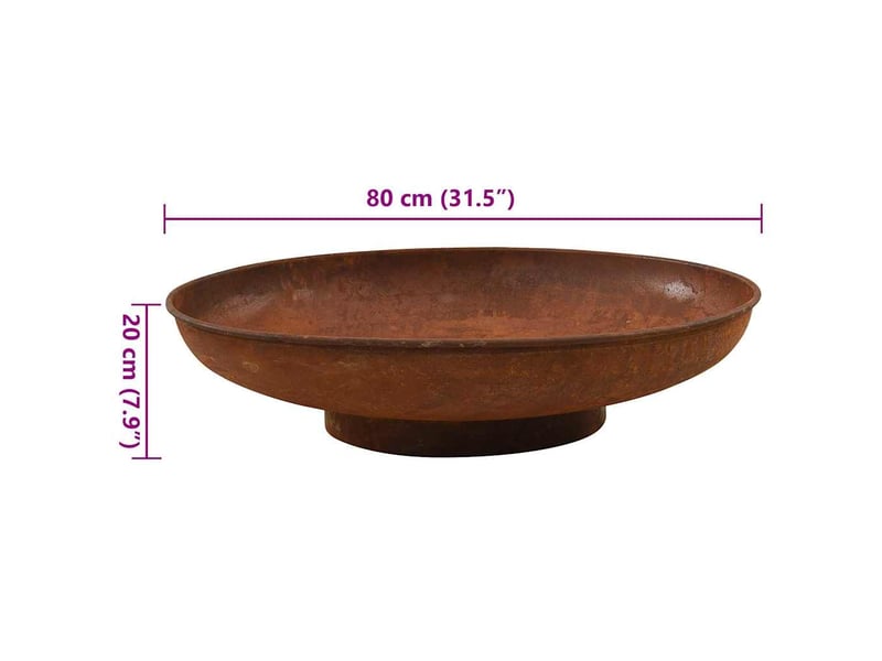  Brasero exterieur, foyer camping 80 cm acier shl80378  - Conforama E