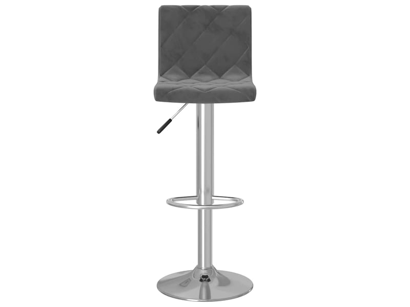  Lot de 2 tabouret de bar, chaise de bar gris foncé velours shl33042  - Conforama D