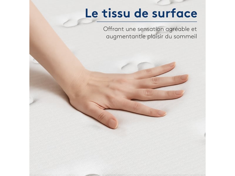  Matelas 90x190,mousse 30 cm et ,réversible à deux faces entièrement utilisables  - Conforama B