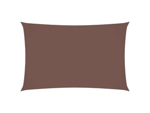 Voile de parasol - voile d'ombrage tissu oxford rectangulaire 2x5 m marron