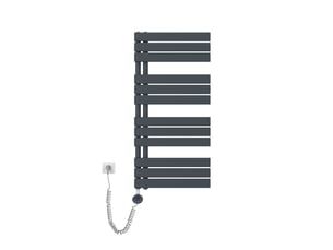 Emke radiateur sèche-serviettes électrique 1041x500 mm, gris anthracite 600w, wifi, modes intelligents, ipx4