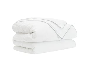 Duvet - couette complet toute l'année blanc 200 x 200 cm fibre de bambou