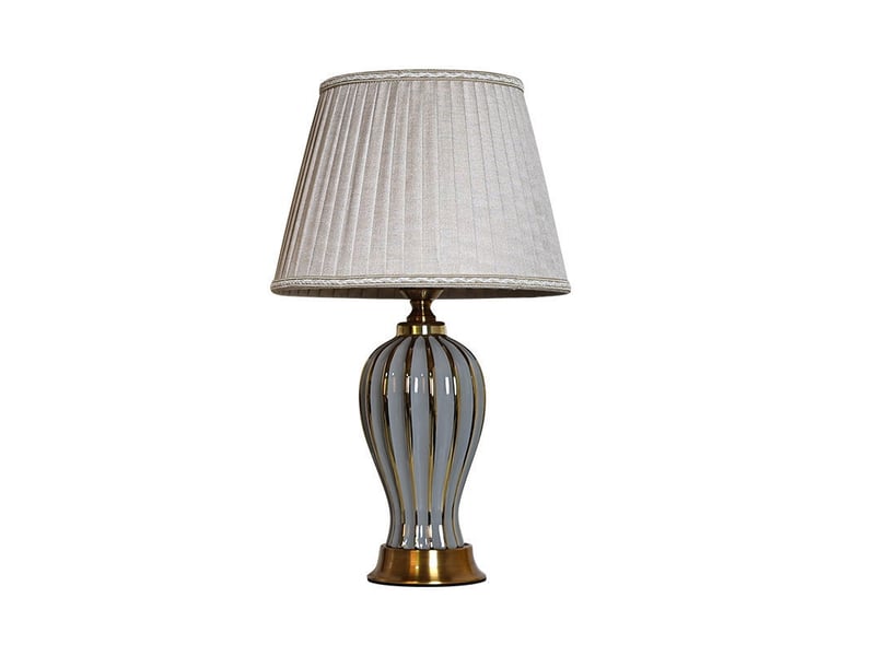  Lampe de table moderne – pour salon et chambre à coucher, blanc  - Conforama A
