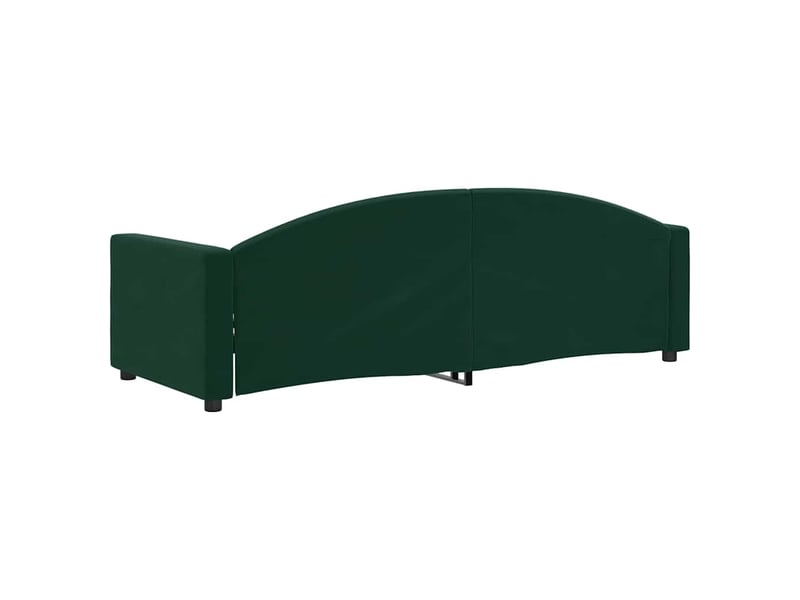  Lit simple- lit adulte -  lit de repos sans matelas vert foncé 80x200 cm velours  - Conforama D