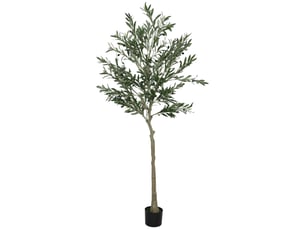 Olivier artificiel 180 cm plante artificielle intérieur, décoration pour maison, bureau, salon, chambre