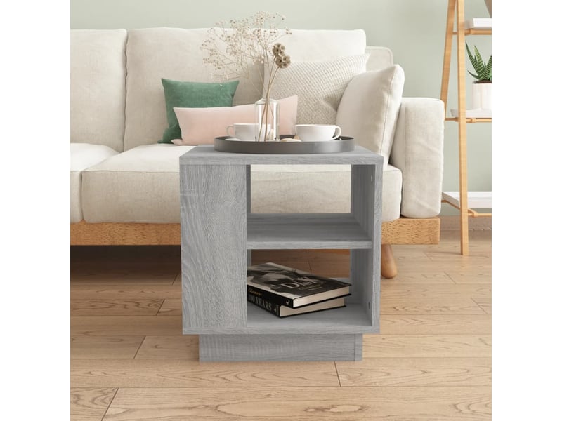  Table basse | table de salon sonoma gris 40x40x43 cm bois d'ingénierie  - Conforama C