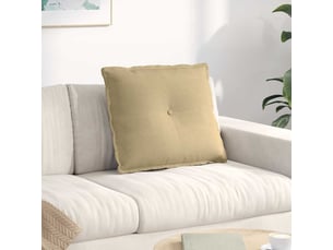 Coussin de dos, coussin de dossier vert gris 60 x 50 cm tissu en velours côtelé cf55106
