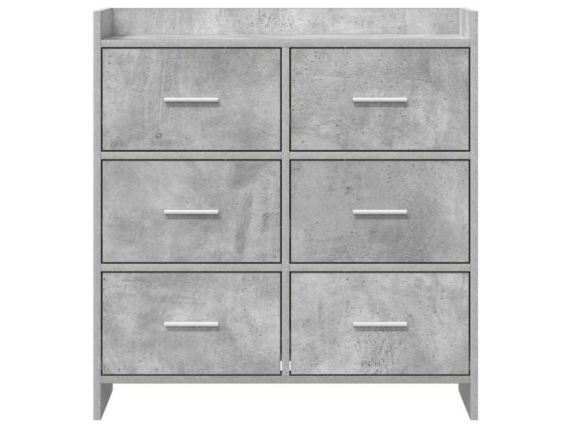  Buffet - bahut - meuble de rangement gris béton 75 x 33 x 80 cm bois d'ingénierie  - Conforama E